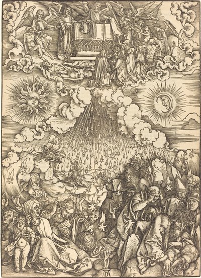 Åpningen av det femte og sjette seglet av Albrecht Dürer