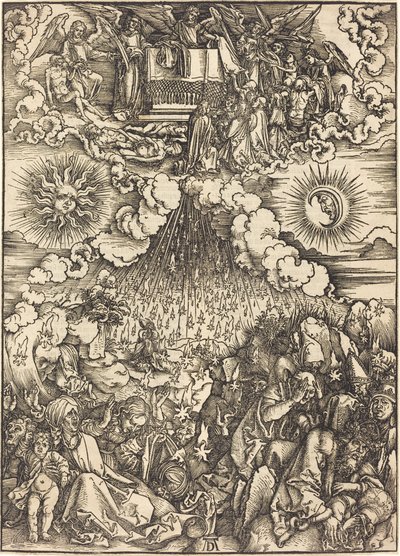 Åpningen av det femte og sjette seglet av Albrecht Dürer