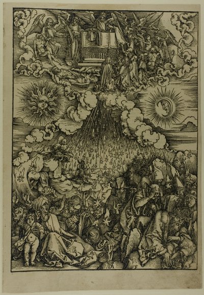 Åpningen av det femte og sjette seglet, fra The Apocalypse av Albrecht Dürer