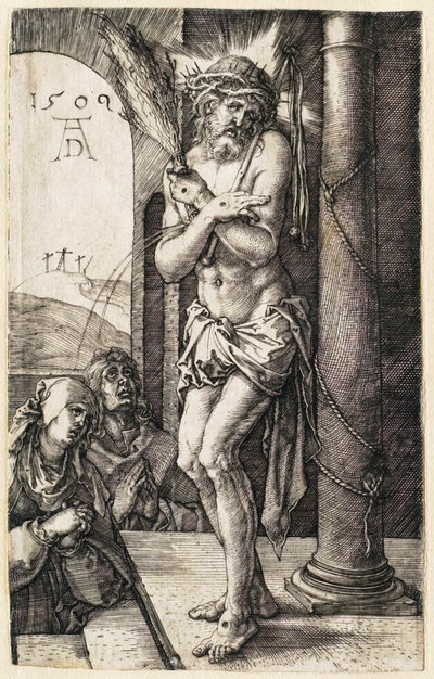 Pasjonen: Smertens mann ved søylen av Albrecht Dürer