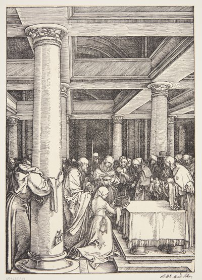 Presentasjonen i tempelet av Albrecht Dürer