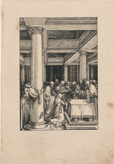 Presentasjonen av Kristus i tempelet, fra Jomfruens liv av Albrecht Dürer