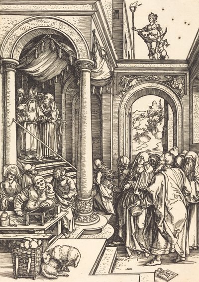 Presentasjonen av jomfruen i tempelet, ca. 15021503. av Albrecht Dürer