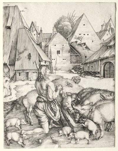 Den fortapte sønn, ca. 1496. av Albrecht Dürer