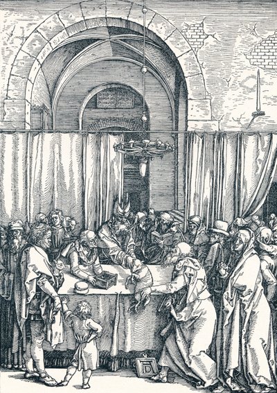 The Rejection of Joachims Offer, 1506 1906 av Albrecht Dürer