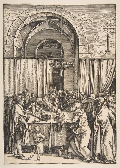 The Rejection of Joachims Offer, fra The Life of the Virgin, ca. 1504. av Albrecht Dürer