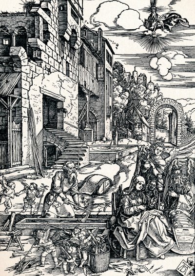 Resten under flukten til Egypt, 1506 1906 av Albrecht Dürer
