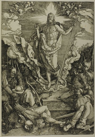 Oppstandelsen, fra The Large Passion av Albrecht Dürer