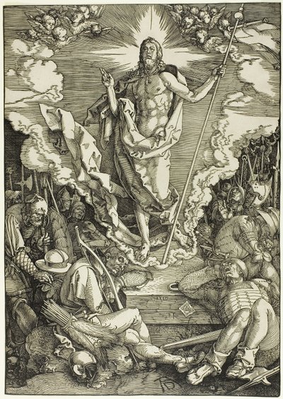 Oppstandelsen, fra The Large Passion av Albrecht Dürer
