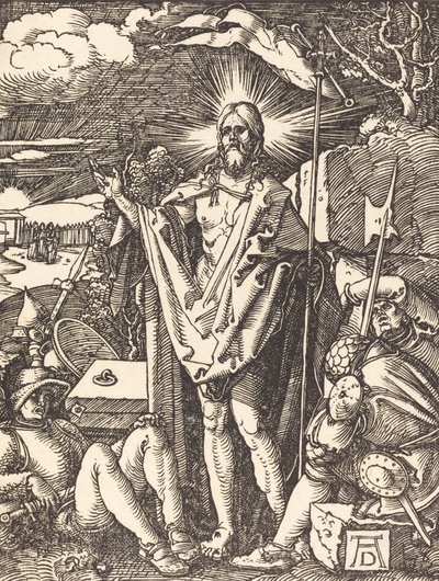 Oppstandelsen, sannsynligvis ca. 15091510. av Albrecht Dürer