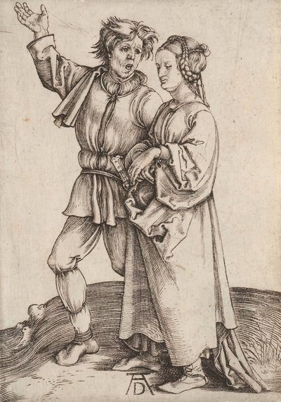 Det rustikke paret Bonden og hans kone, 1497-1498. av Albrecht Dürer