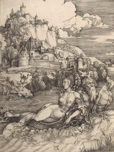Sjømonsteret, ca. 1498., ca. 1498. av Albrecht Dürer