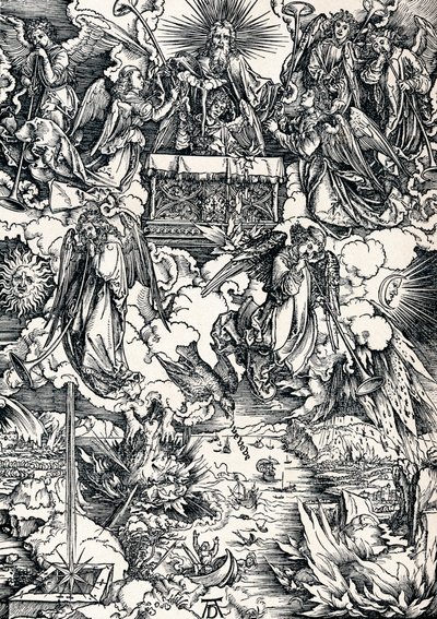 De syv trompetene er gitt til englene, 1498 1906. av Albrecht Dürer