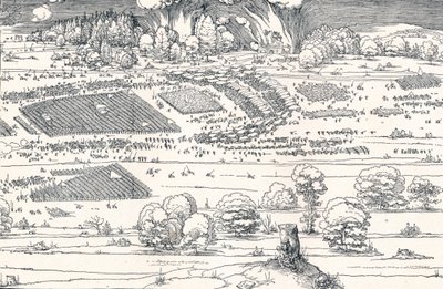Beleiringen av en festning II, 1527 1906 av Albrecht Dürer