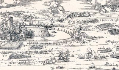 Beleiringen av en festning I, 1527 1906 av Albrecht Dürer