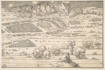 Beleiringen av en festning.n.d. av Albrecht Dürer