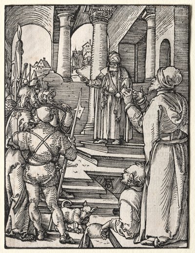 Den lille lidenskapen: Kristus før Pilatus av Albrecht Dürer