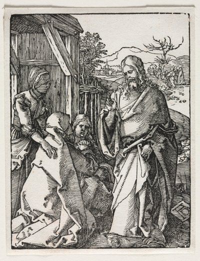 Den lille lidenskapen: Kristus tar avskjed med jomfruen av Albrecht Dürer