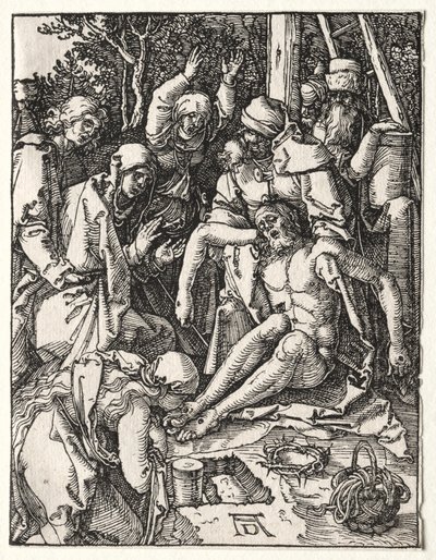 The Small Passion: Lamentation, ca. 1509-1510. av Albrecht Dürer