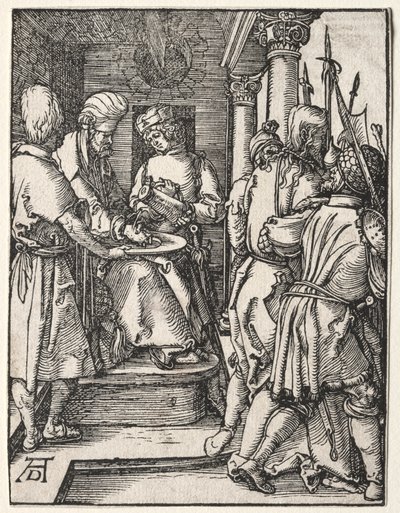 Den lille lidenskapen: Pilatus vasker hendene, 1509-1511. av Albrecht Dürer