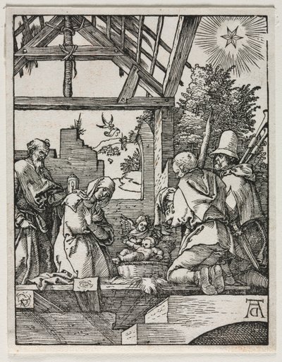 Den lille lidenskapen: fødselen. av Albrecht Dürer
