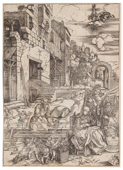 The Journ of the Holy Family in Egypt, fra The Life of the Virgin, ca. 1504. av Albrecht Dürer