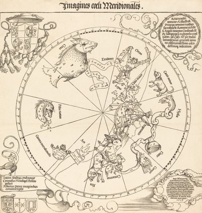 Den sørlige himmelhalvkule, 1515. av Albrecht Dürer