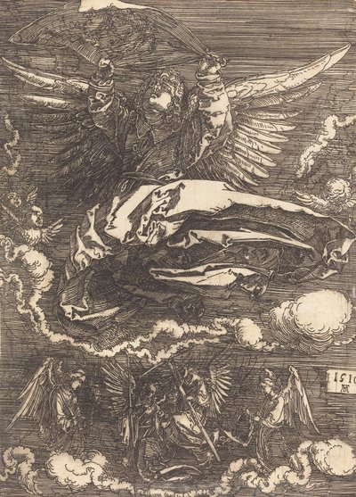 Sudarium holdt av en engel, 1516. av Albrecht Dürer