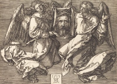 Sudarium holdt av to engler, 1513. av Albrecht Dürer
