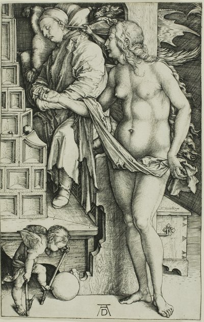 The Temptation of the Idler (The Dream of the Doctor) av Albrecht Dürer