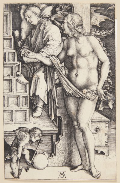 The Temptation of the Idler - Drømmen om legen av Albrecht Dürer