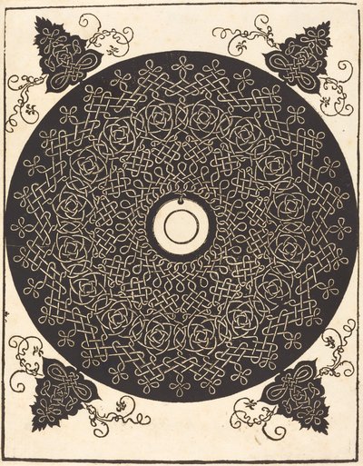 Den tredje knuten (med en svart sirkel på en hvit medaljong) av Albrecht Dürer
