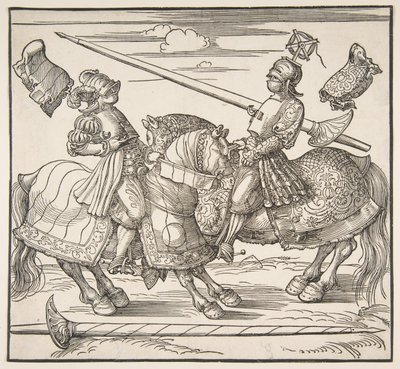 Turneringen på hesteryggen, ca. 151718. av Albrecht Dürer