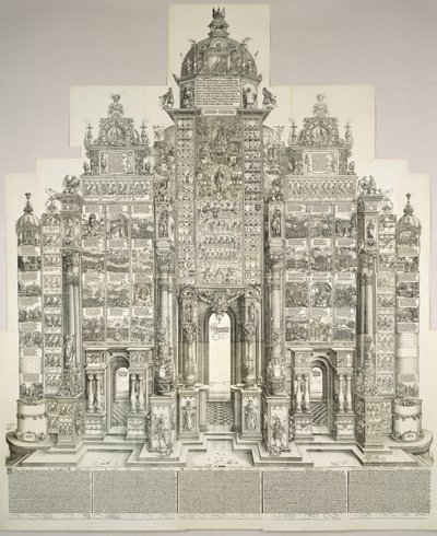 The Triumphal Arch of Maximilian, 1515 1799-utgaven. av Albrecht Dürer