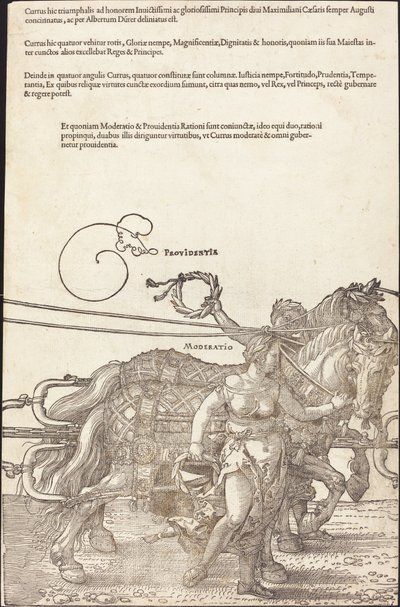 The Triumphal Chariot of Maximilian I (The Great Triumphal Car) [plate 3 av 8] av Albrecht Dürer