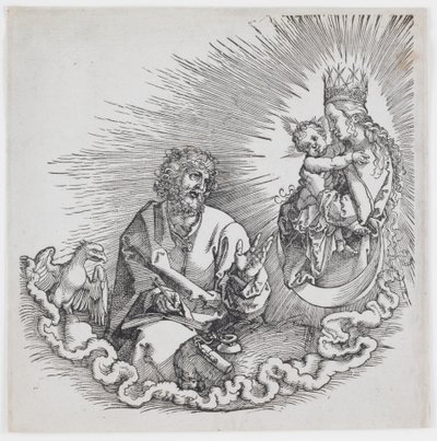 The Virgin Appearing to Saint John, fra 1511-utgaven av "The Apocalypse" av Albrecht Dürer