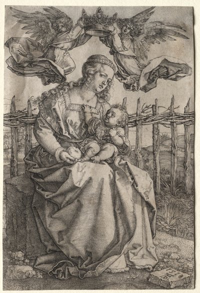 Jomfruen kronet av to engler av Albrecht Dürer