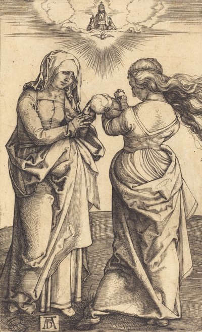 Jomfruen og barnet med Saint Anne, ca. 1500. av Albrecht Dürer