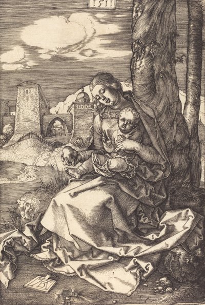 Jomfruen og barnet med pæren, 1511. av Albrecht Dürer