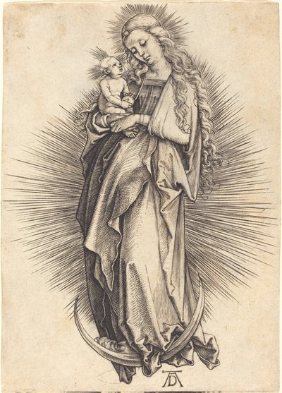 Jomfruen på halvmånen av Albrecht Dürer