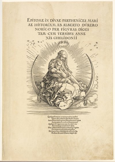 The Virgin on the Crescent, fra The Life of the Virgin av Albrecht Dürer