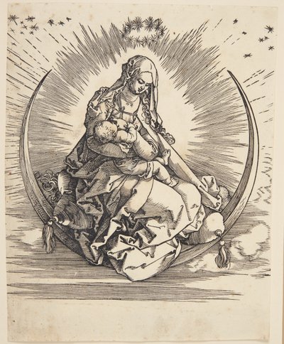Jomfruen på halvmånen av Albrecht Dürer