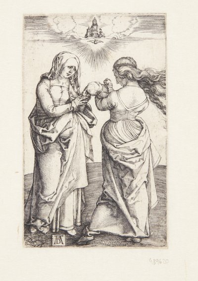 Jomfruen med spedbarnet Kristus og St. Anne av Albrecht Dürer