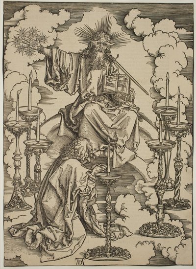 Visjonen om de syv lysestakene av Albrecht Dürer