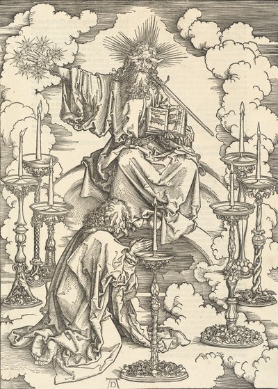 Visjonen om de syv lysestaker, 1498. av Albrecht Dürer