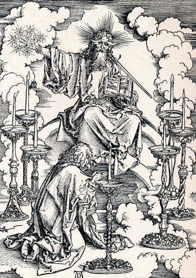 The Vision of the Seven Candlesticks, 1498 1906. av Albrecht Dürer