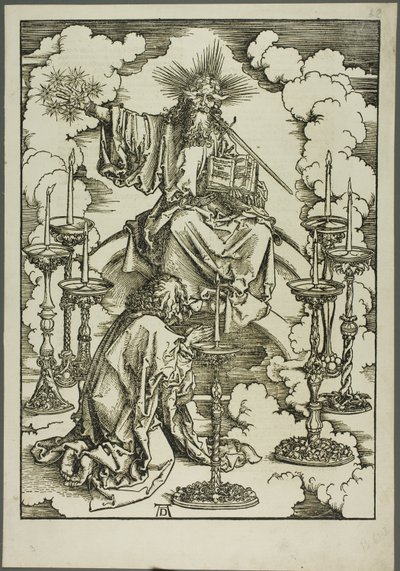 The Vision of the Seven Candlesticks, fra The Apocalypse av Albrecht Dürer