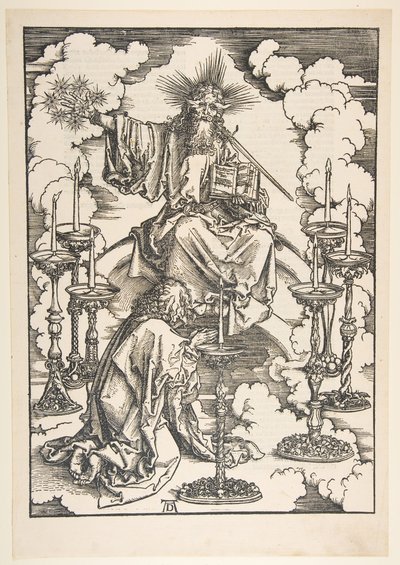 The Vision of the Seven Candlesticks, fra The Apocalypse.n.d. av Albrecht Dürer