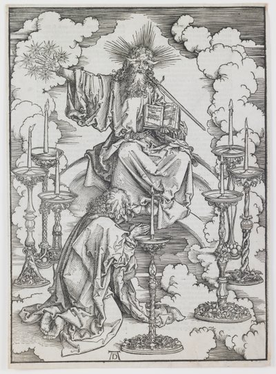 The Vision of the Seven Candlesticks, fra serien "The Apocalypse" av Albrecht Dürer