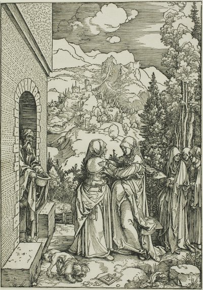 The Visitation, fra The Life of the Virgin av Albrecht Dürer